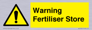 Warning Fertiliser Store